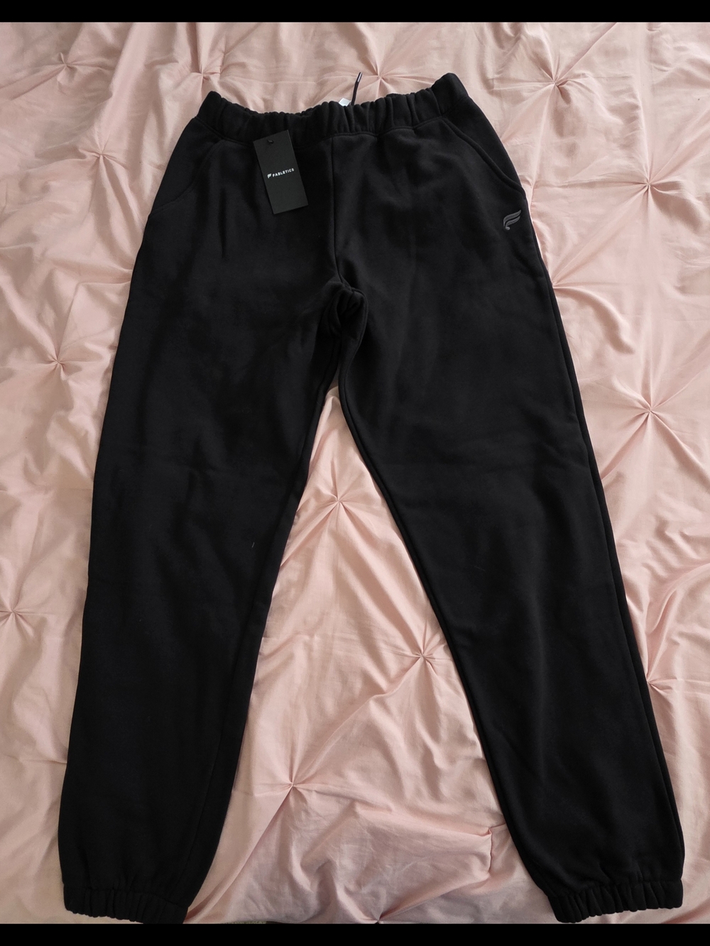 Fabletics Black Fleece Jogger Sweatpants